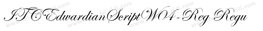 ITCEdwardianScriptW04-Reg Regular字体转换